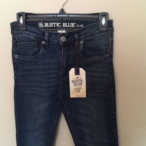 RUSTIC BLUE NWT Boys Denim Jeans Slim Stre…